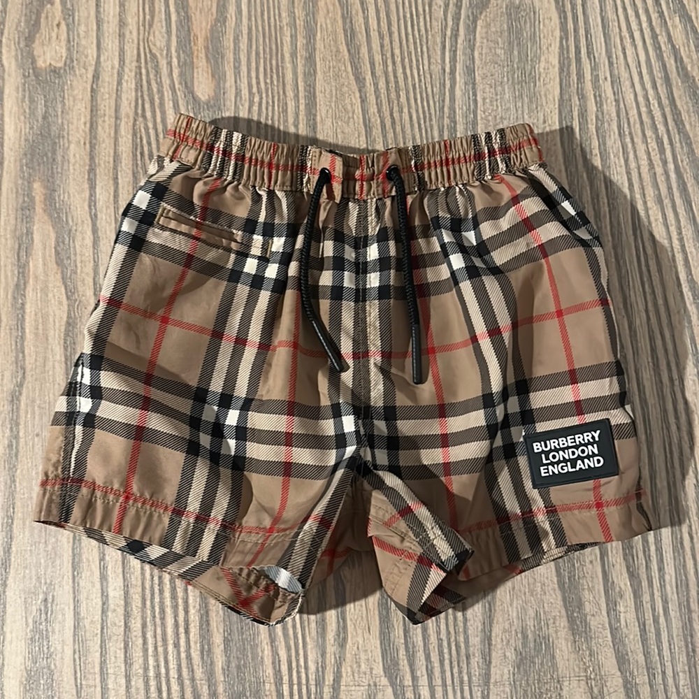 Boys Burberry swim trunks 🩳 size 12months